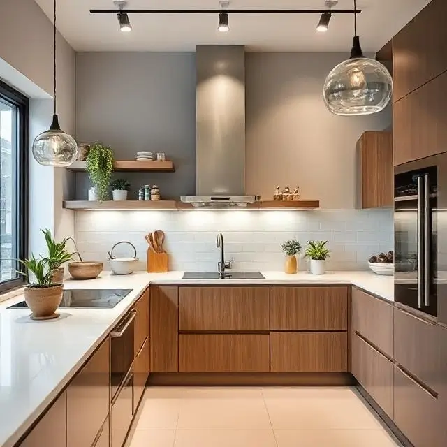A modern, clean kitchen environment.