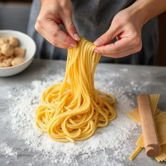 Handmade pasta.