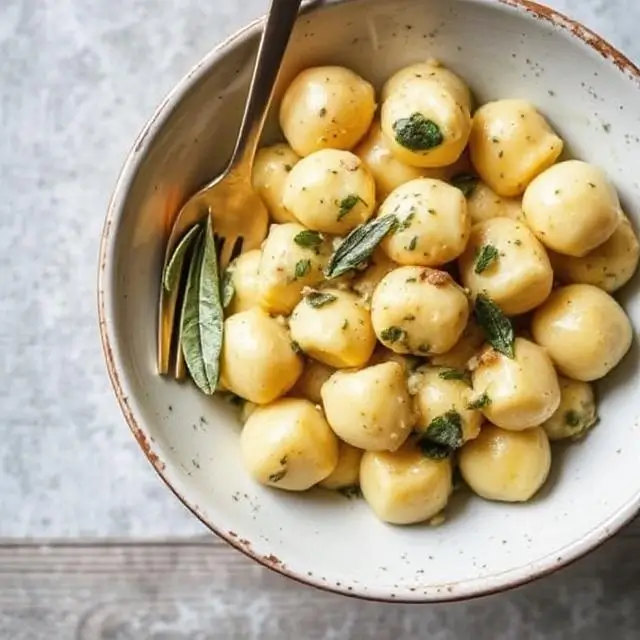 Homemade Gnocchi with Sage Butter