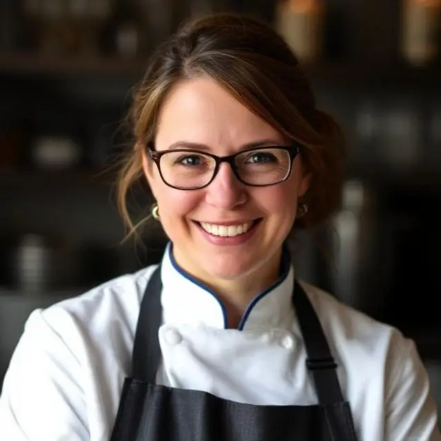 Portrait of Head Chef, Isabelle Dubois.